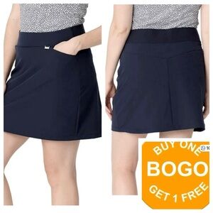 Greg Norman Skort Black golf, pickleball, tennis Size Large NWT